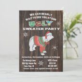 Beer Oegly Sweater Party Kaart (Staand voorkant)