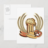 Beer Oktoberfest Graphic Briefkaart (Voorkant / Achterkant)