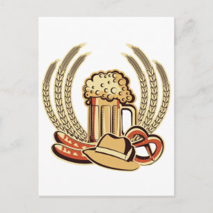 Beer Oktoberfest Graphic Briefkaart