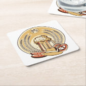 Beer Oktoberfest Label  Grafisch Kartonnen Onderzetters (Schuin)