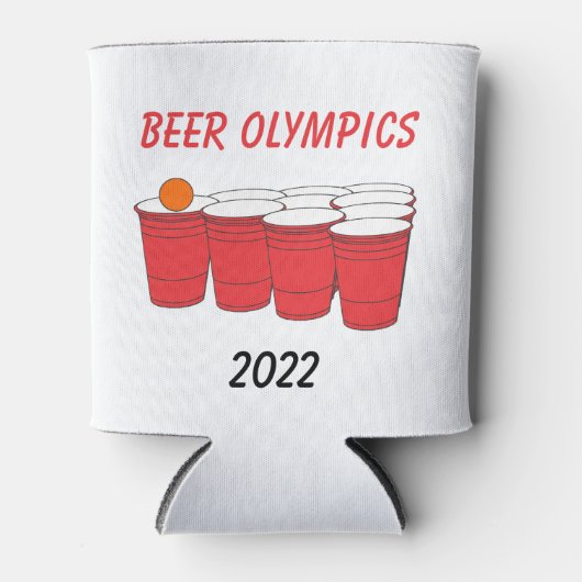 Beer Olympics Red Solo Cup Pong Koelbox Blikjeskoeler (Voorkant)