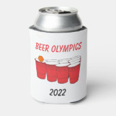 Beer Olympics Red Solo Cup Pong Koelbox Blikjeskoeler (Blikje Achterkant)