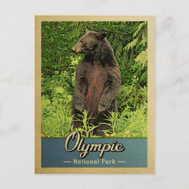  Beer olympisch nationaal park Briefkaart