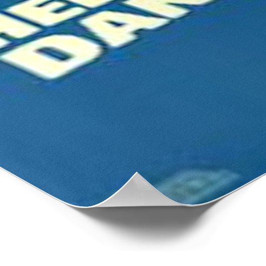 Beer om blanke mannen te helpen dansen poster (Hoek)