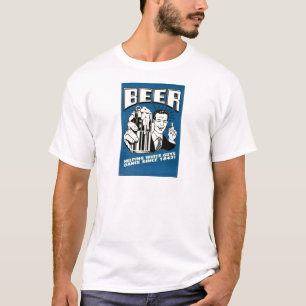 Beer om blanke mannen te helpen dansen t-shirt