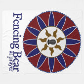 Beer om te hekken bij Prayer Blanket Fleece Deken (Voorkant (Horizontaal))