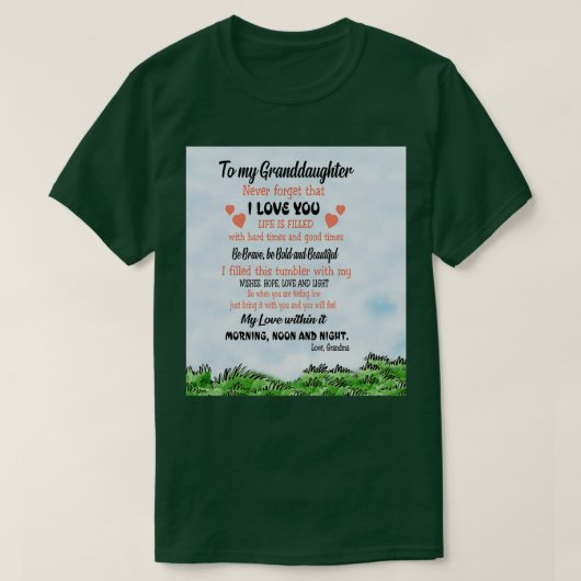 Beer oma naar kleindochter t-shirt (Design voorkant)