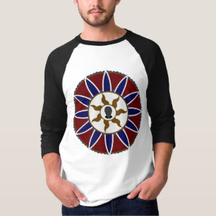 Beer omheining bij de Logo van Prayer Mandala (zon T-shirt