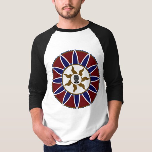 Beer omheining bij de Logo van Prayer Mandala (zon T-shirt (Voorkant)
