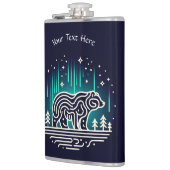 Beer onder Aurora Lights Heupfles (Links)