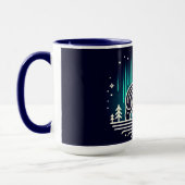 Beer onder Aurora Lights Mok (Links)