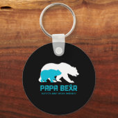 Beer Ondersteuning Polycystische Nierziekte Bewust Sleutelhanger (Voorkant)