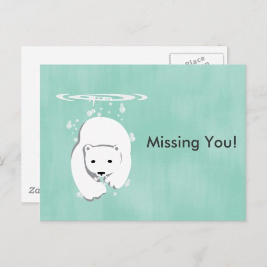 Beer onderwater briefkaart (Voorkant / Achterkant)