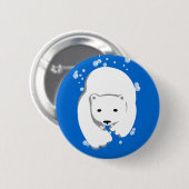 Beer onderwater ronde button 5,7 cm (Voorkant /achterkant)