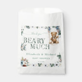 Beer onderweg Floral Sage Green Neutral Shower Bedankzakje (Voorkant)