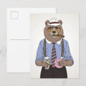 Beer ontbijt briefkaart (Voorkant / Achterkant)