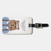 Beer ontbijt | Jouw namen toevoegen Bagagelabel (Voorkant horizontaal)