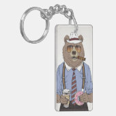 Beer ontbijt sleutelhanger (Voorkant Links)