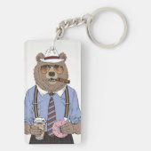 Beer ontbijt sleutelhanger (achterkant)