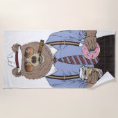 Beer ontbijt strandlaken (Voorkant)