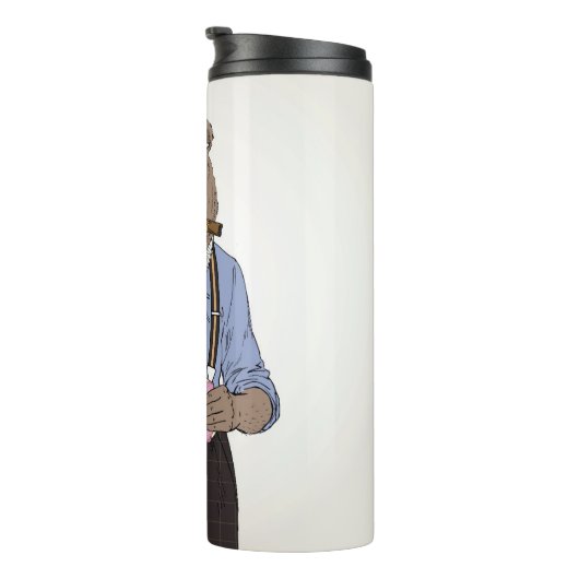 Beer ontbijt thermosbeker (Geroteerd rechts)