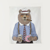 Beer ontbijt wandkleed (Voorkant)