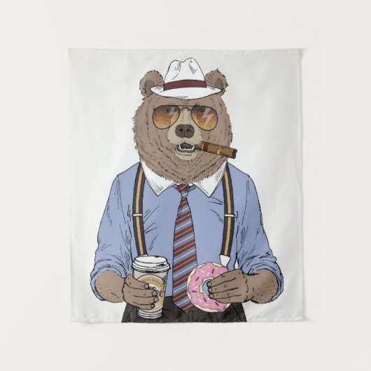 Beer ontbijt wandkleed (Voorkant)