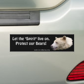 Beer Ontwerp voor Dier en Wildlife-Supporters Bumpersticker (Op auto)