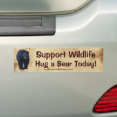 Beer Ontwerp voor Dier en Wildlife-Supporters Bumpersticker (Op auto)