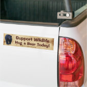 Beer Ontwerp voor Dier en Wildlife-Supporters Bumpersticker (Op Truck)
