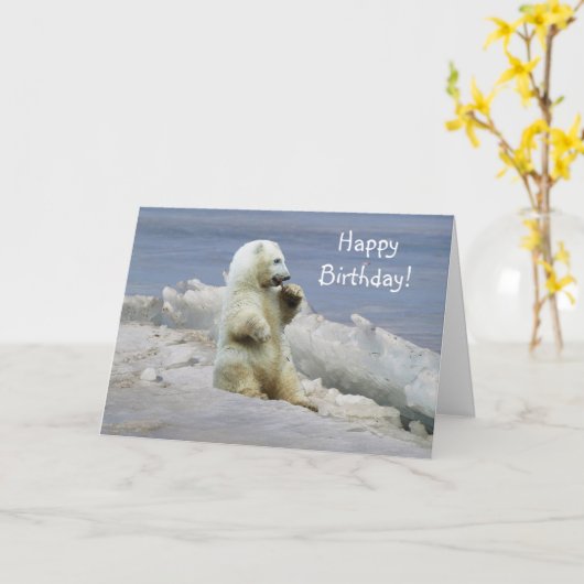 Beer Ontwerp voor Dier en Wildlife-Supporters Kaart (Gele Bloem)