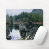 Beer Ontwerp voor Dier en Wildlife-Supporters Muismat (Met muis)