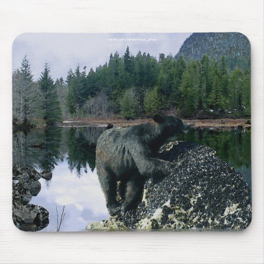 Beer Ontwerp voor Dier en Wildlife-Supporters Muismat (Voorkant)