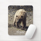 Beer Ontwerp voor Dier en Wildlife-Supporters Muismat (Met muis)