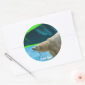 Beer Ontwerp voor Dier en Wildlife-Supporters Ronde Sticker (Envelop)