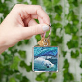 Beer Ontwerp voor Dier en Wildlife-Supporters Sleutelhanger (Hand)