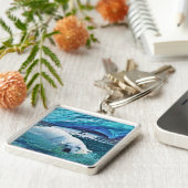 Beer Ontwerp voor Dier en Wildlife-Supporters Sleutelhanger (Zijkant)