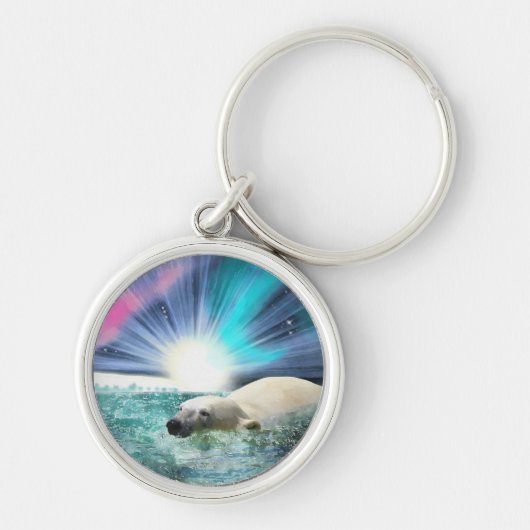 Beer Ontwerp voor Dier en Wildlife-Supporters Sleutelhanger (Voorkant)