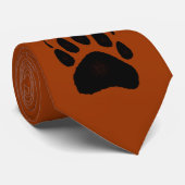 Beer Ontwerp voor Dier en Wildlife-Supporters Stropdas (Opgerold)