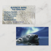 Beer Ontwerp voor Dier en Wildlife-Supporters Visitekaartje (Voorkant / Achterkant)