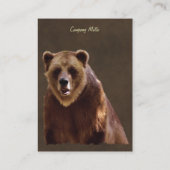 Beer Ontwerp voor Dier en Wildlife-Supporters Visitekaartje (Achterkant)