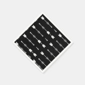 Beer Onze Grootste Avontuur Zwart-wit pijl Servet (Hoek)