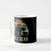 Beer oom Three Cub Kinder Father Day Uncles Koffiemok (Voorkant links)