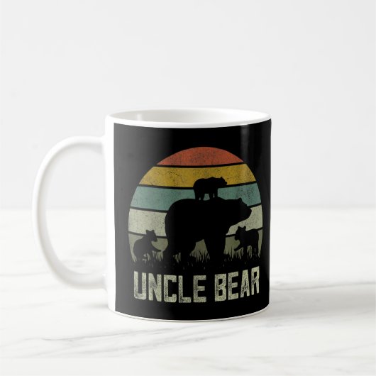 Beer oom Three Cub Kinder Father Day Uncles Koffiemok (Links)