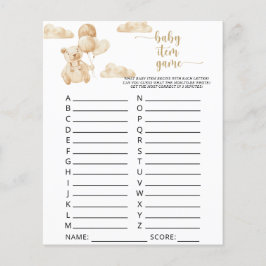 Beer op ballonnen \ Baby Item Game