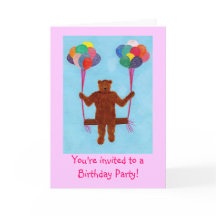 Beer op Balloon Swing Verjaardagsfeest voor kinder