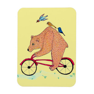 Beer op Bike Magnet Magneet