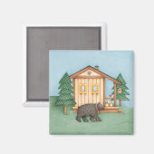 Beer op Cabin Magneet (Voorkant / Achterkant)