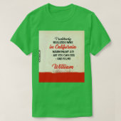 Beer op de baard dat ik plotseling realiseerde da T-shirt (Design voorkant)