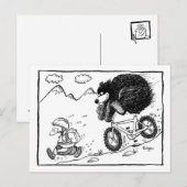 beer op de fiets briefkaart (Voorkant / Achterkant)